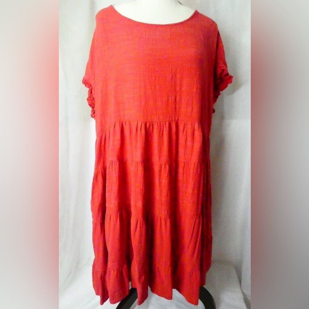 A Beautiful Soul Women's Dress 2X Peasant Lightweight Pockets